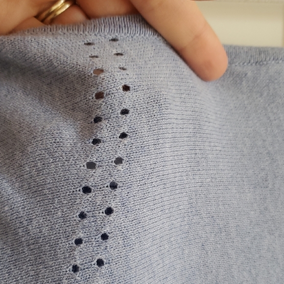 Light Blue Knit Sweater - Picture 6 of 6